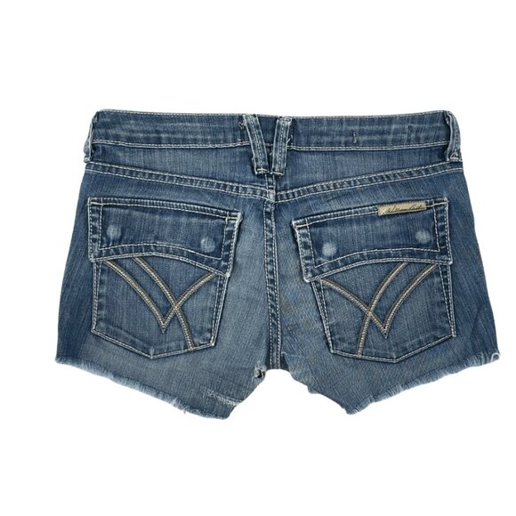 William Rast Belle Flare Cut-Off Jean Shorts – Women’s 26 - Picture 8 of 8